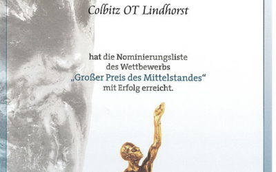 22 Jahre „Großer Preis des Mittelstandes“ – Wir wurden nominiert!