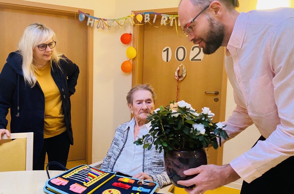 Ständchen und Glückwünsche zum 102. Geburtstag in Zielitz